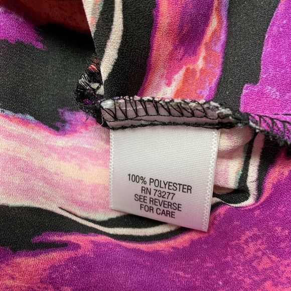 Apt 9 Women's Size 1X Blouse Sleeveless Lightweight V-Neck Color Splash Stripe - Picture 11 of 12